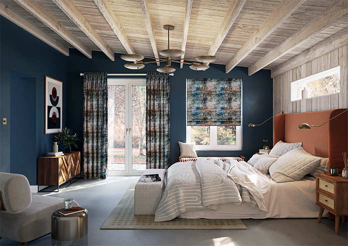 Nebula, Petrol - Roman Blind - Image 8